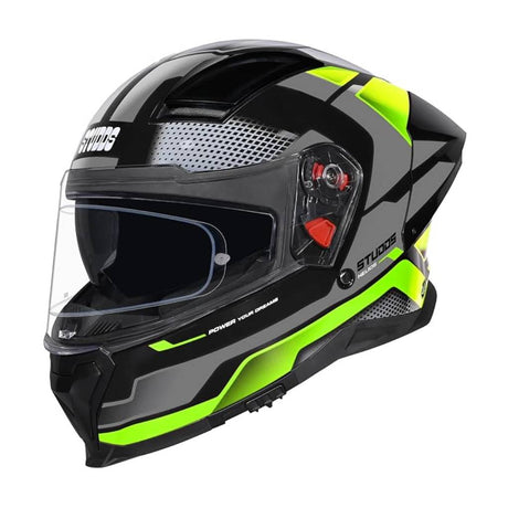 STUDDS HELIOS MOTORCYCLE FULLFACE HELMET w/ FREE VISOR