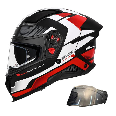 STUDDS HELIOS MOTORCYCLE FULLFACE HELMET w/ FREE VISOR