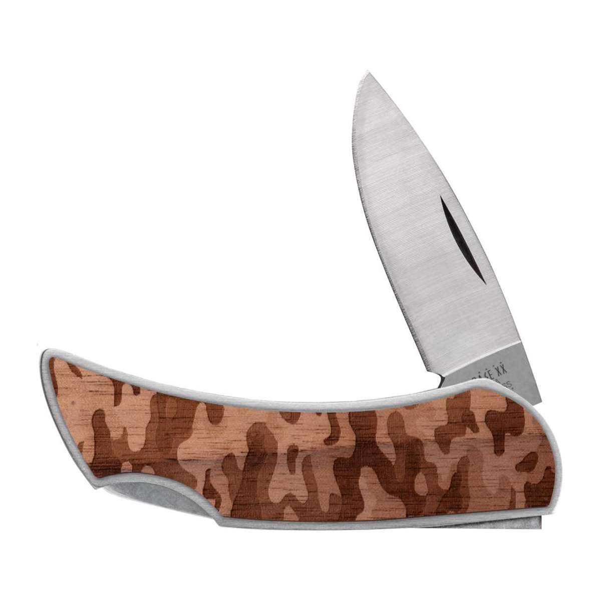 CASE KNIVES WOODCHCK BRUSHED SS CAMO EXECUTIVE LOCKBACK