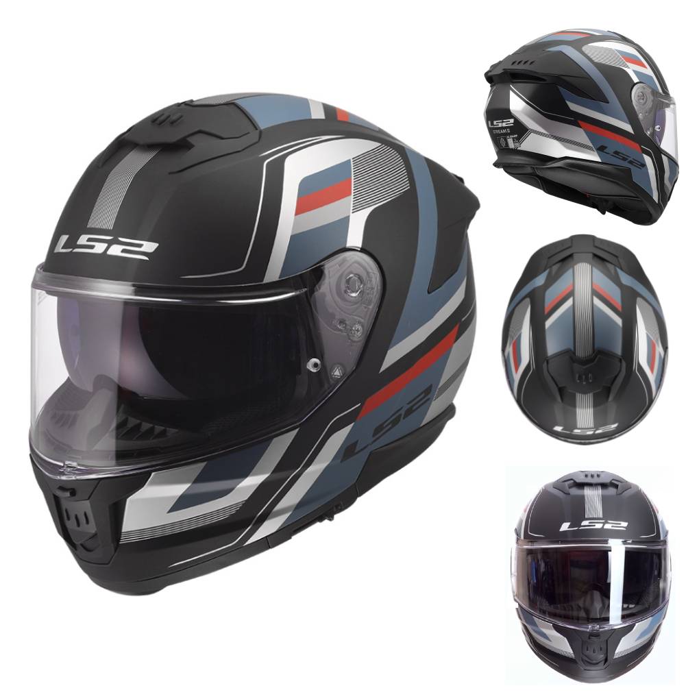 LS2 FF808 STREAM II GRAPHICS MOTORCYCLE FULL FACE HELMET
