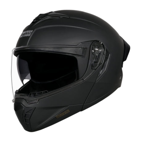 2x motorcycle helmets LS2 Helmets Modular Metro V3 Helmet (Matte Black