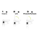 BIRZMAN BICYCLE TIRE PUMP WITH FLICK IT (FLOOR PUMP)